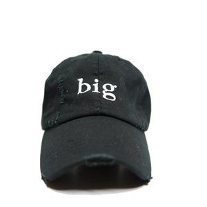 Big sorority greek life black baseball hat